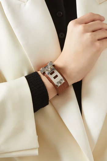 Unused Collier de Chien 24 Bracelet in Alligator Leather