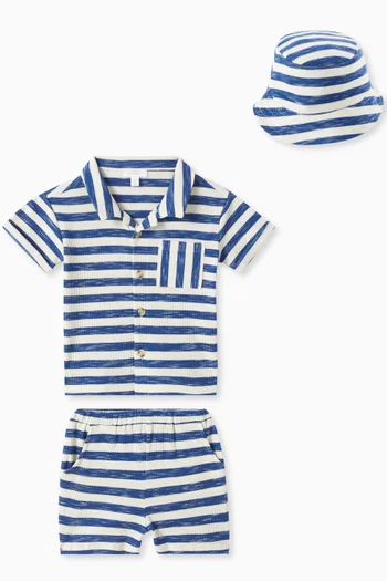 3-piece Gift Set in Waffle-knit