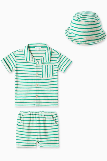 3-piece Gift Set in Waffle-knit