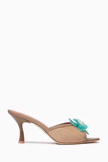 Cyd 70 Sandals in Raffia & Nappa