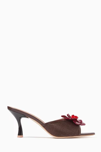 Cyd 70 Sandals in Raffia & Nappa