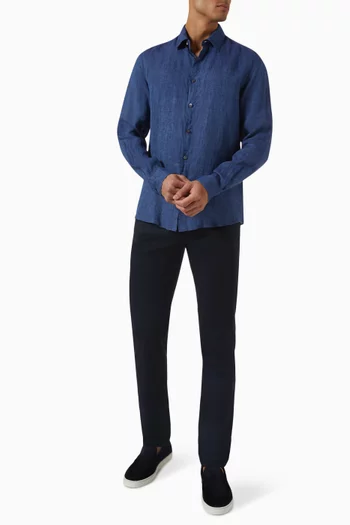 Long-sleeve Shirt in Linen