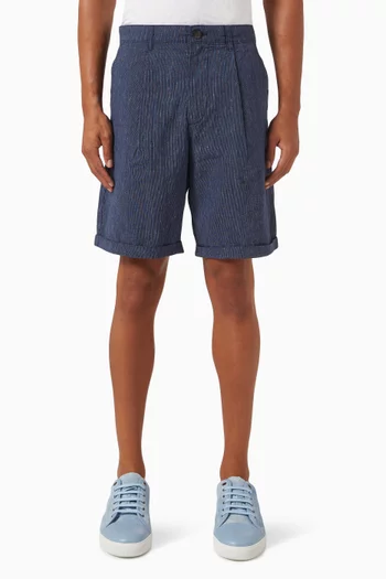 Ron Sun Shorts in Linen & Cotton