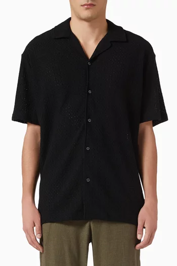 Relaxed-fit Shirt in Jacquard-knit