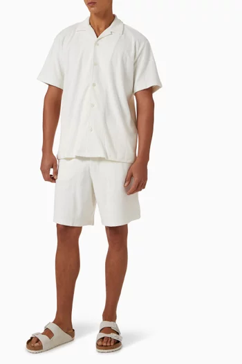 Short-sleeve Shirt in Terrycloth