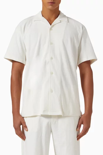 Short-sleeve Shirt in Terrycloth