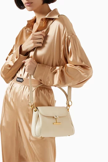 Small Tara Shoulder Bag in Grained Leather
