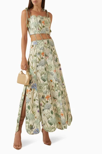 The Reina Maxi Dress in Cotton