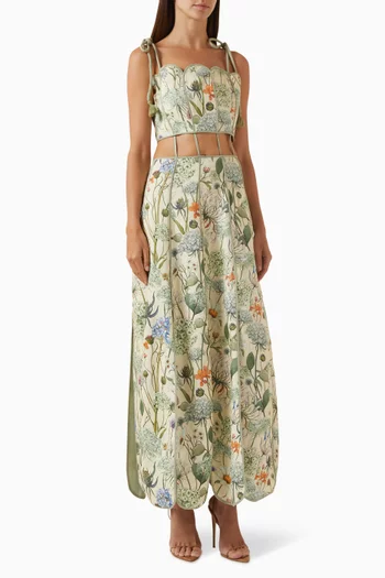 The Reina Maxi Dress in Cotton