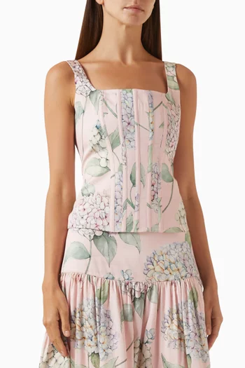 Maxine Printed Top in Cotton