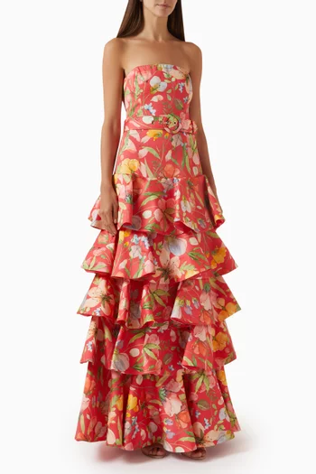 Pippa Ruffled Maxi Dress