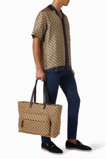 Large GG Tote Bag in Canvas