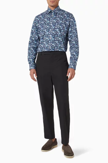 Floral-print Shirt in Signature Twill