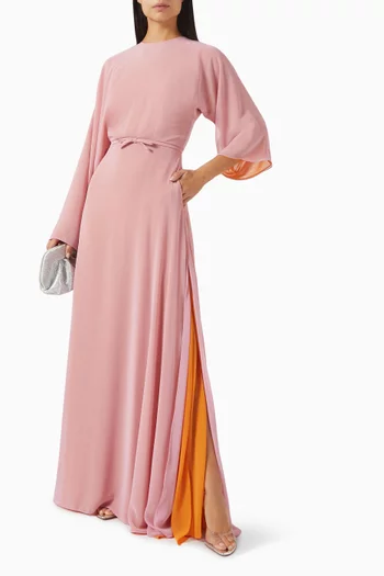 Layered Cape Gown in Chiffon