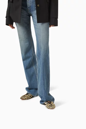 Palazzo Signoria Embroidered Mules in Suede
