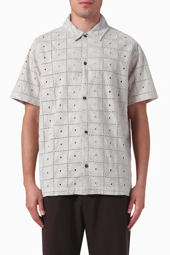 Hector Shirt in Broderie Anglaise