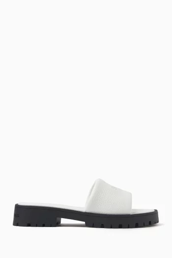 The Lug Sole Slides in Leather