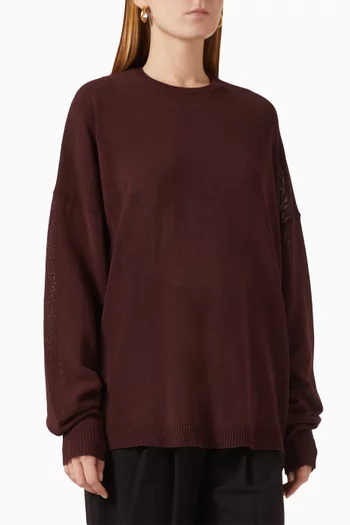 Basel Knit Sweater in Cotton Blend