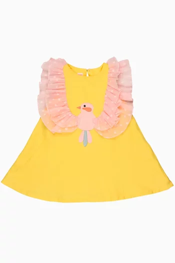 Chirping Dress in Cotton