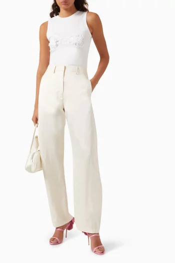 Relaxed Pants in Cotton-blend