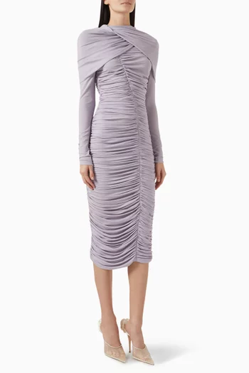 Ruched Midi Dress