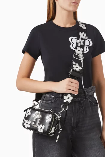 The Daisy Snapshot Crossbody Bag in Saffiano Leather