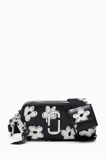 The Daisy Snapshot Crossbody Bag in Saffiano Leather