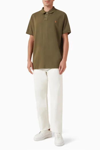 Logo-embroidered T-shirt in Cotton