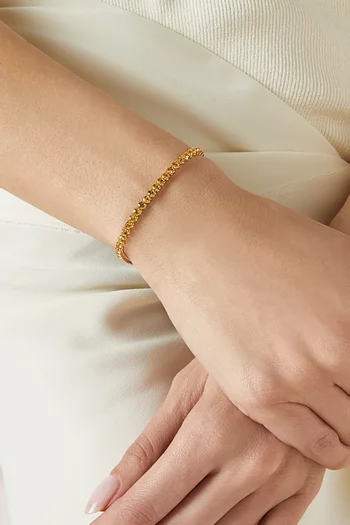 Yellow Sapphire Tennis Bracelet in 18kt Gold