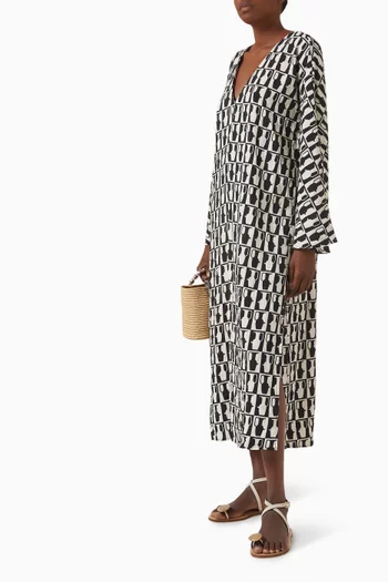 Gianna Printed Midi Dress