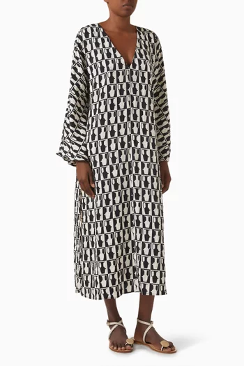 Gianna Printed Midi Dress