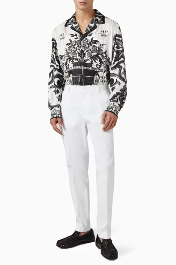 Majolica Print Shirt in Silk