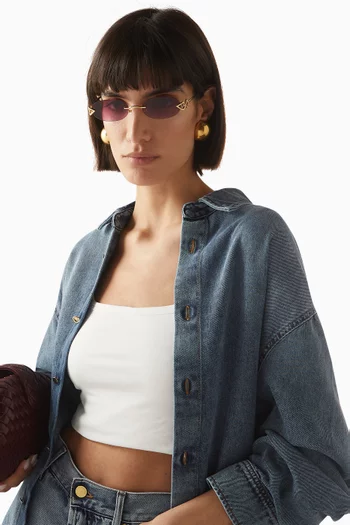 Cleo Sunglasses in Metal