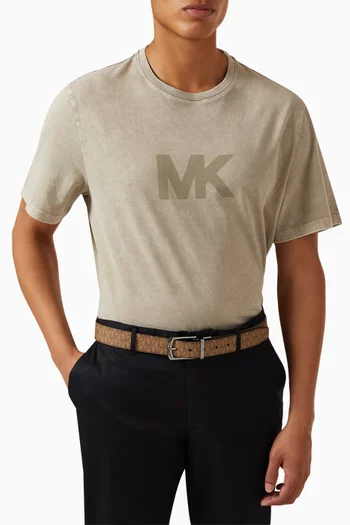 Reversible Signature Logo Belt in Logo Canvas