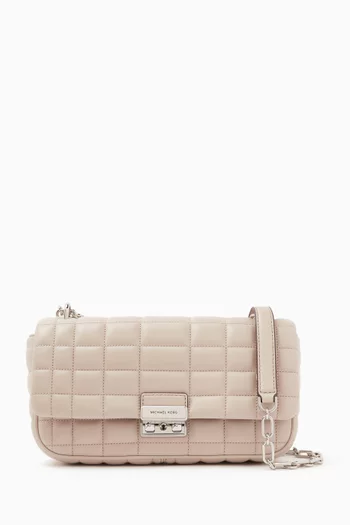 Large Tribeca Shoulder Bag in Quilted Leather
