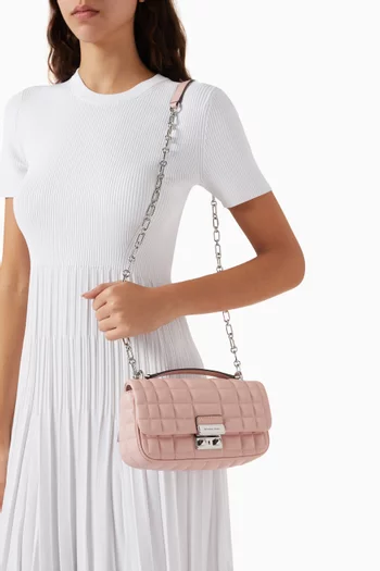 Small Tribeca Shoulder Bag in Quilted Leather