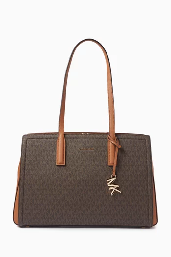 Medium Laila Tote Bag in Logo Canvas