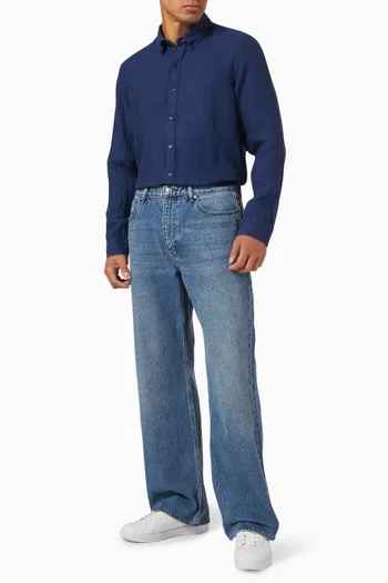 Button-down Shirt in Linen