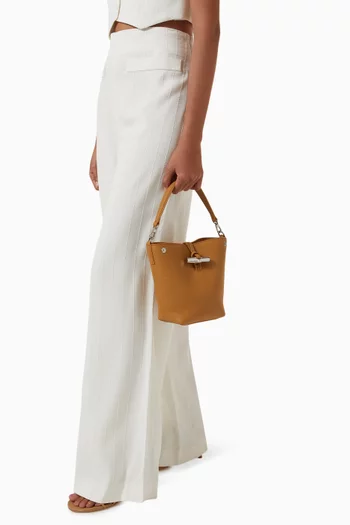 XS Le Roseau Bucket Bag in Leather