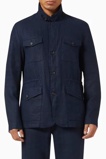 Field Jacket in Linen