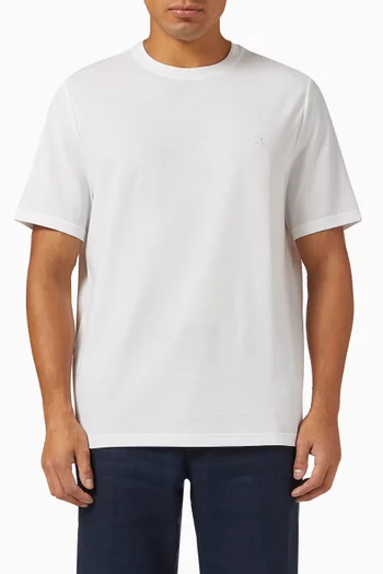 T-shirt in Cotton-blend Piqué