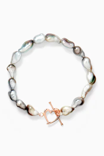 Natura Tahitian Pearl Bracelet in 18kt Rose Gold