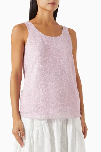 Plume Scoop-neck Blouse