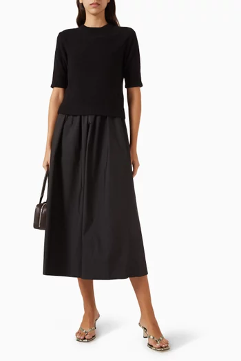 Lily Knit-top Dress in Cotton Blend