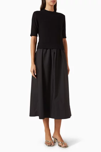Lily Knit-top Dress in Cotton Blend
