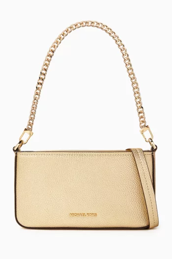 Small Crossbody Bag in Metallic Leather