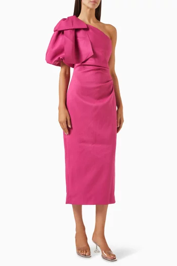 Elysie Asymmetrical Midi Dress