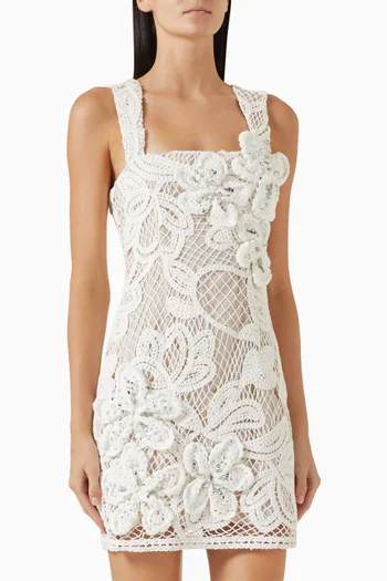 Kyra Crochet Mini Dress