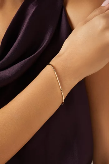 Solid Tennis Bracelet in 14kt Gold