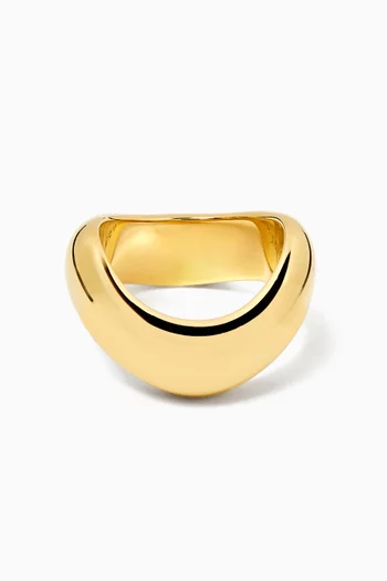 The Ivalo Ring in 18kt Gold-plated Sterling Silver